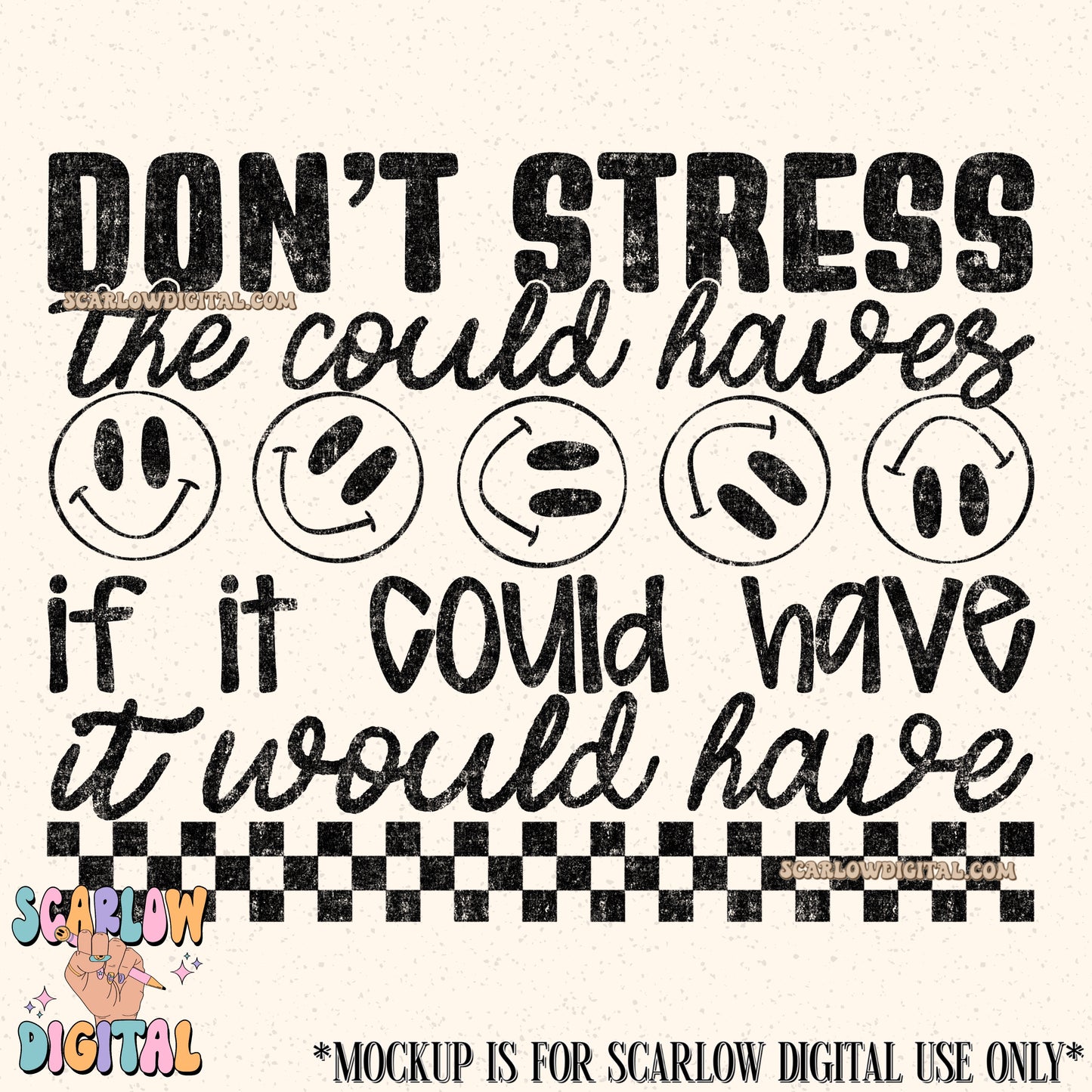 Don't Stress the Could Haves PNG Digital Design