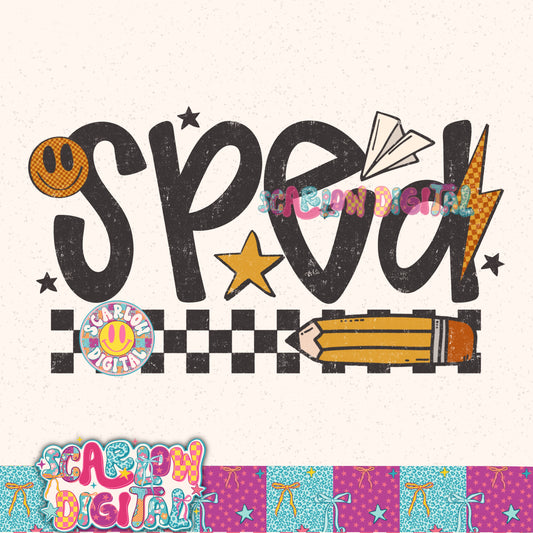 SPED PNG Digital Design