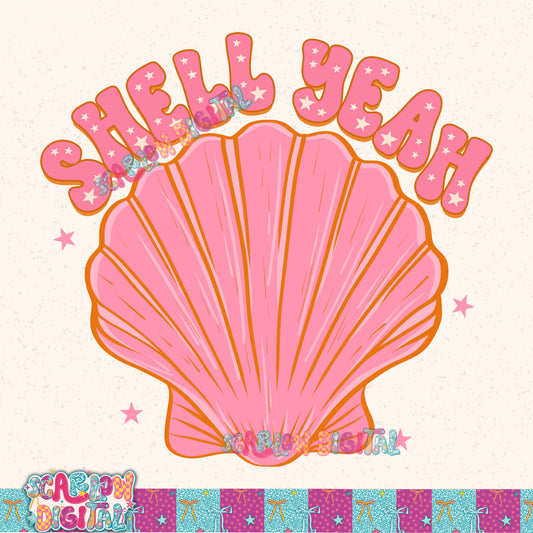 Shell Yeah PNG Digital Design