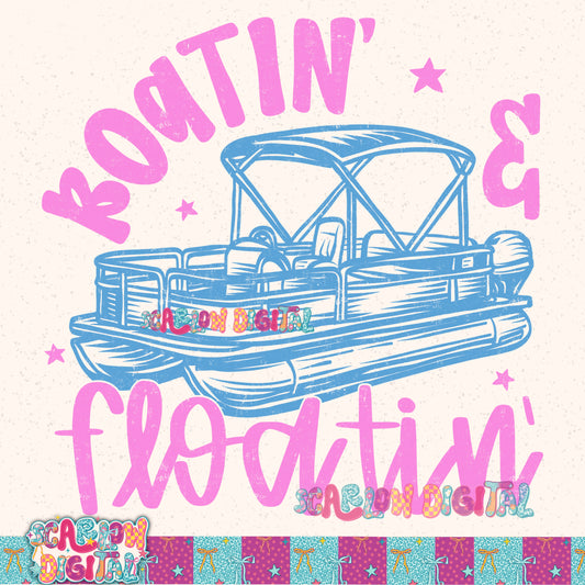 Boatin’ and Floatin’ PNG Digital Design