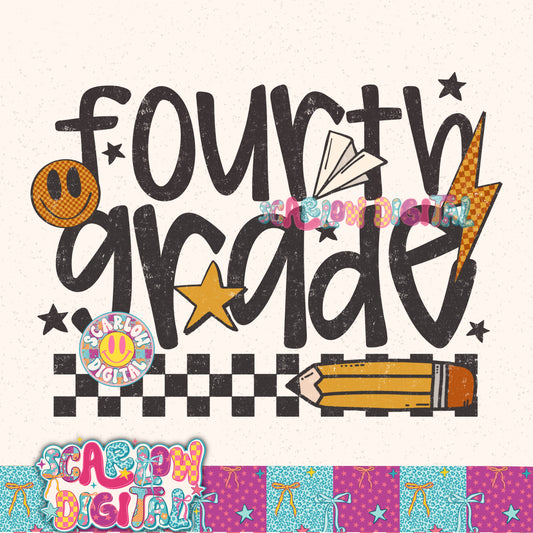 Fourth Grade PNG Digital Design
