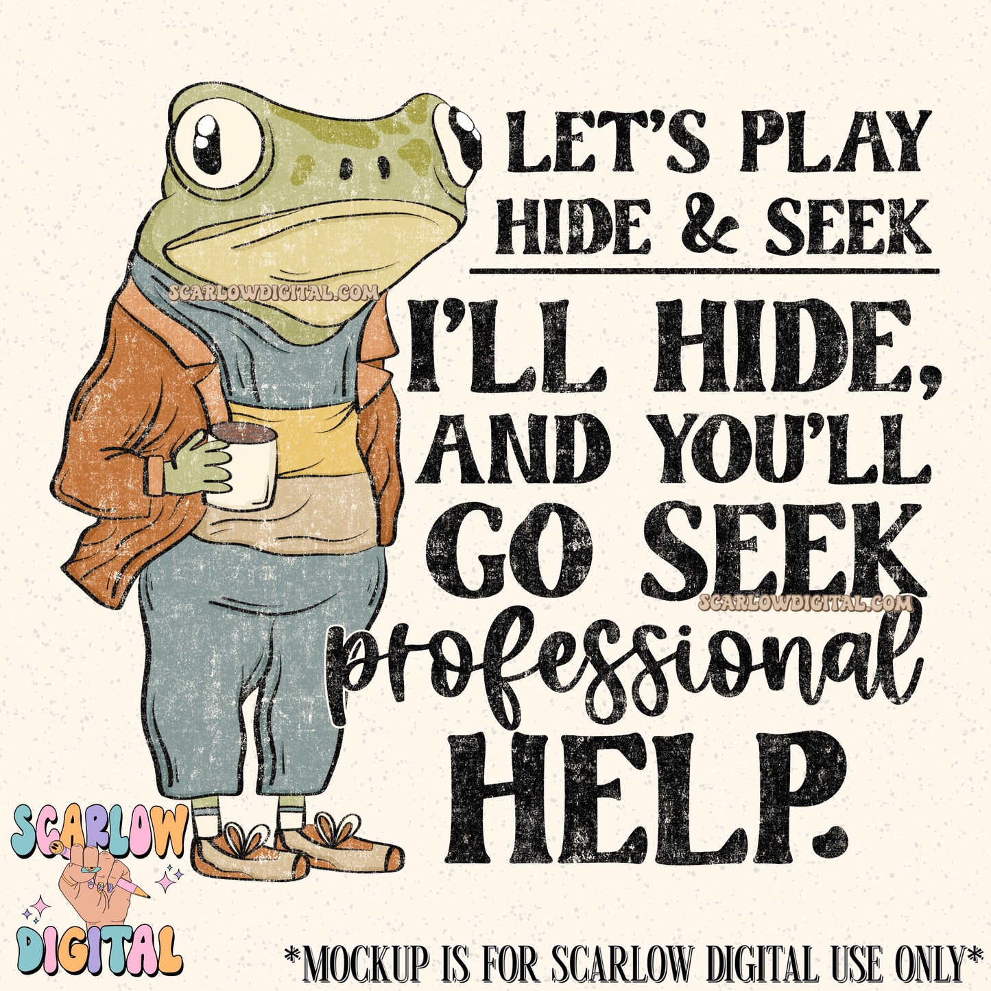 Let's Play Hide and Seek PNG Digital Design