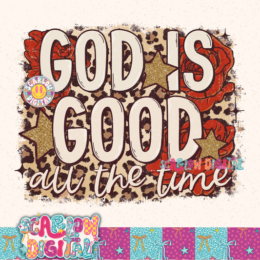 God is Good All the Time PNG Digital Design