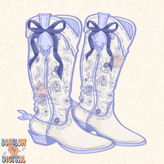 Cowgirl Boots PNG Digital Design