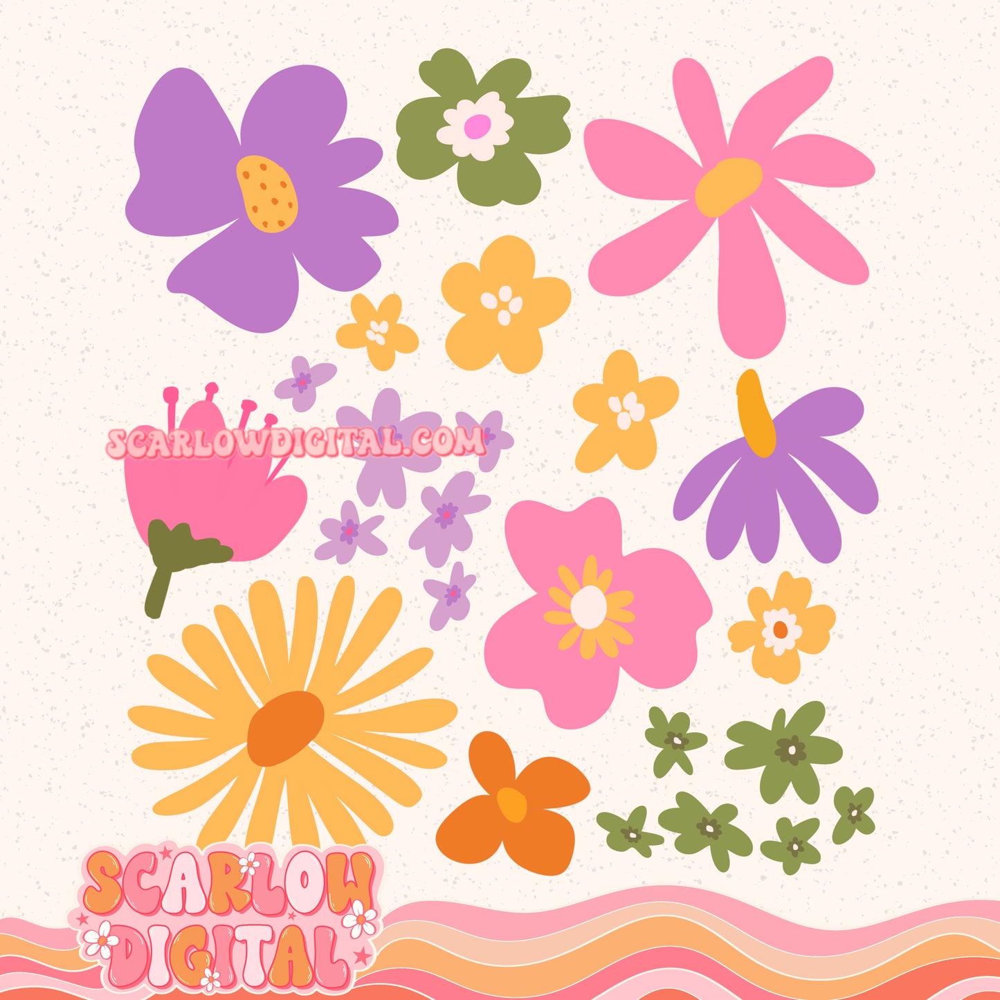 Flowers PNG Digital Design
