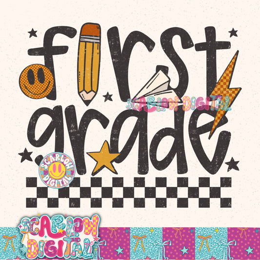 First Grade PNG Digital Design