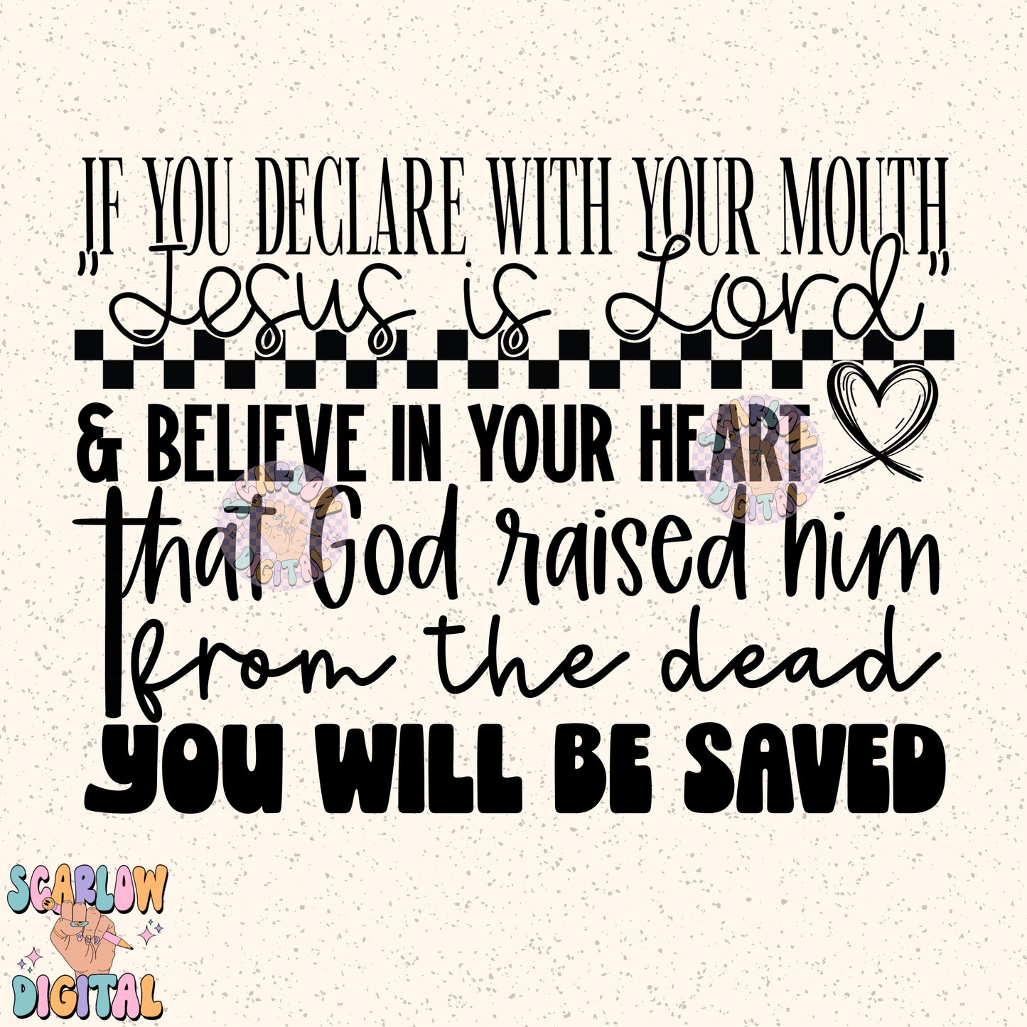 You Will Be Saved PNG Digital Design Download, amen png, jesus png, christian png, pray png, bible verse png, single color png, retro png