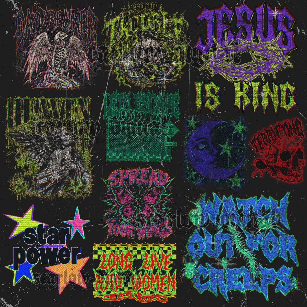 ★ Exclusive Grunge + Edgy Google Drive ★ INCLUDES 20+ DESIGNS ★