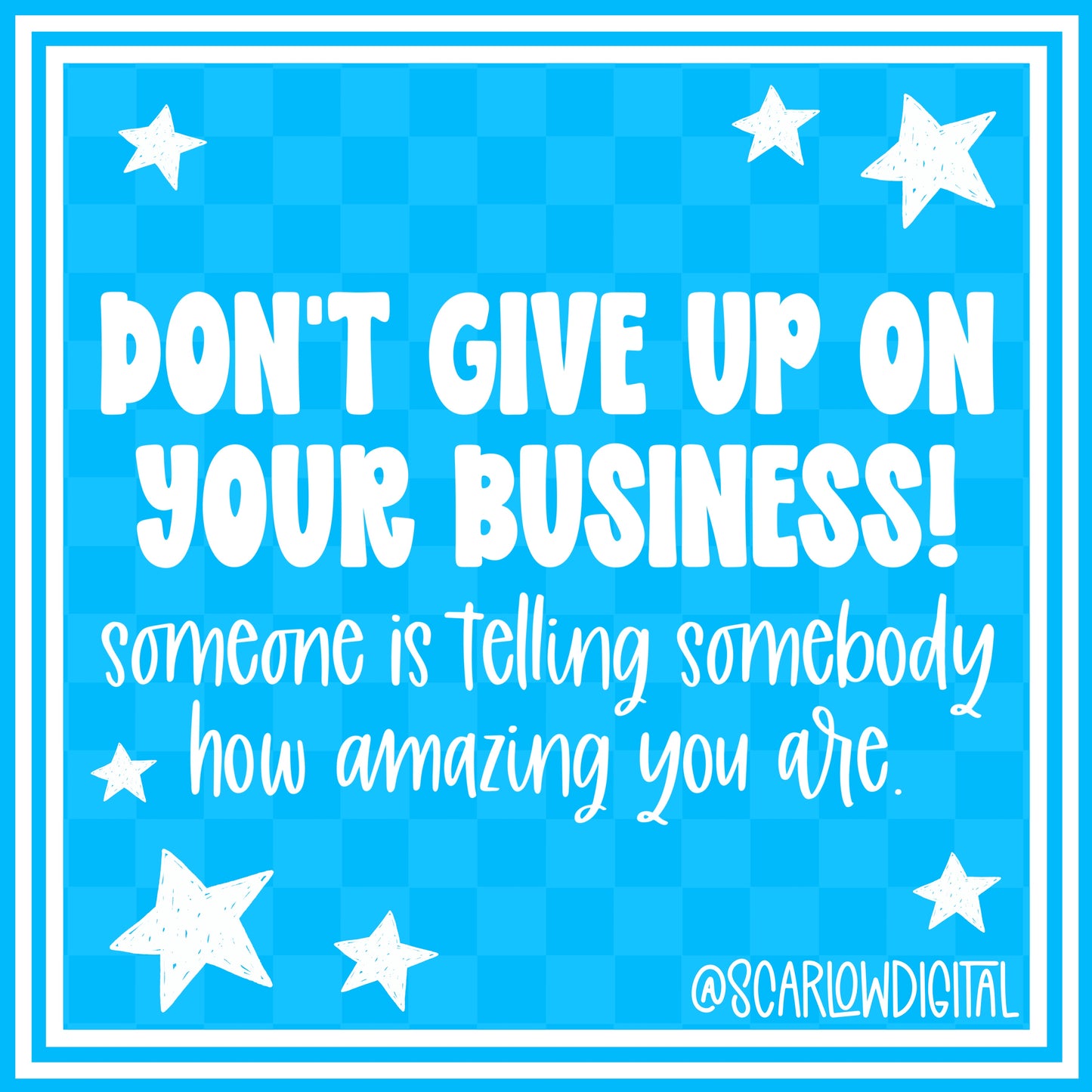 Small Business Social Media Post - Blue and White