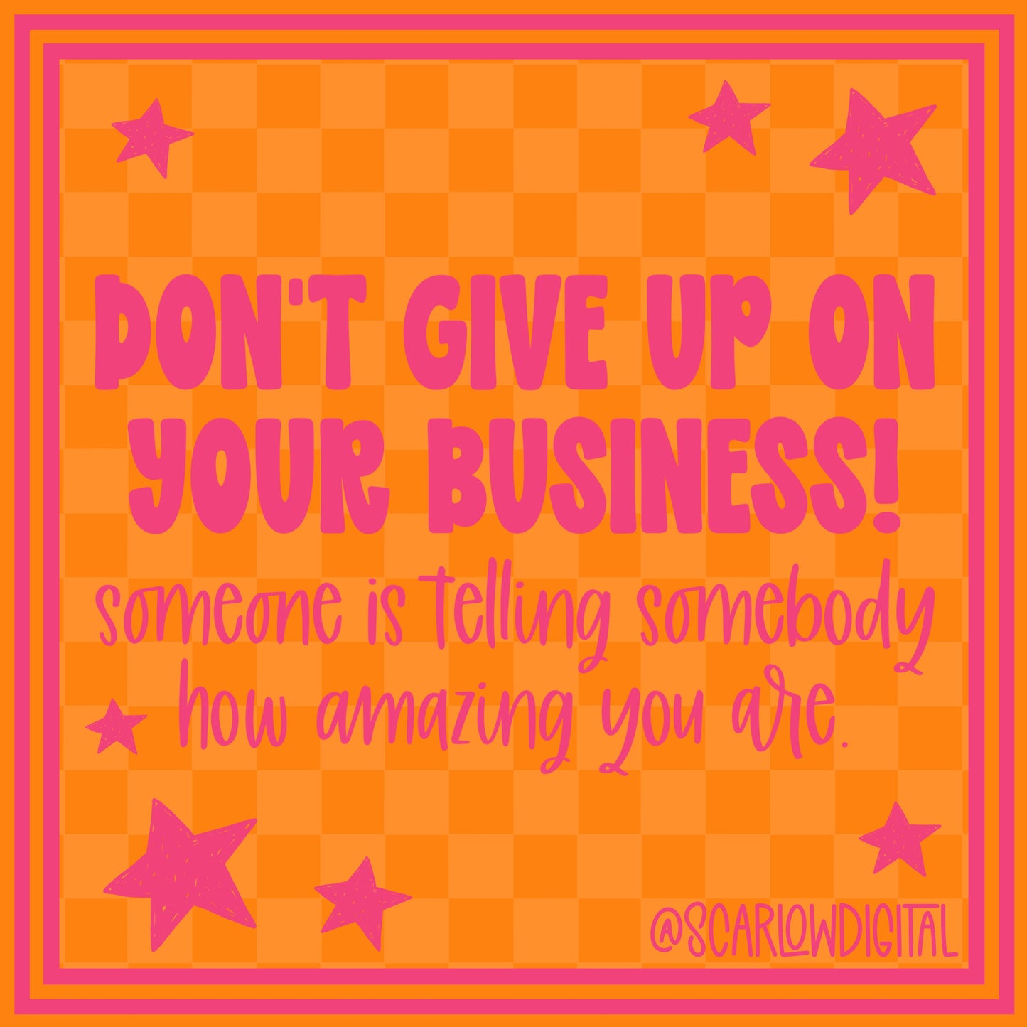 Small Business Social Media Post - Pink and Orange