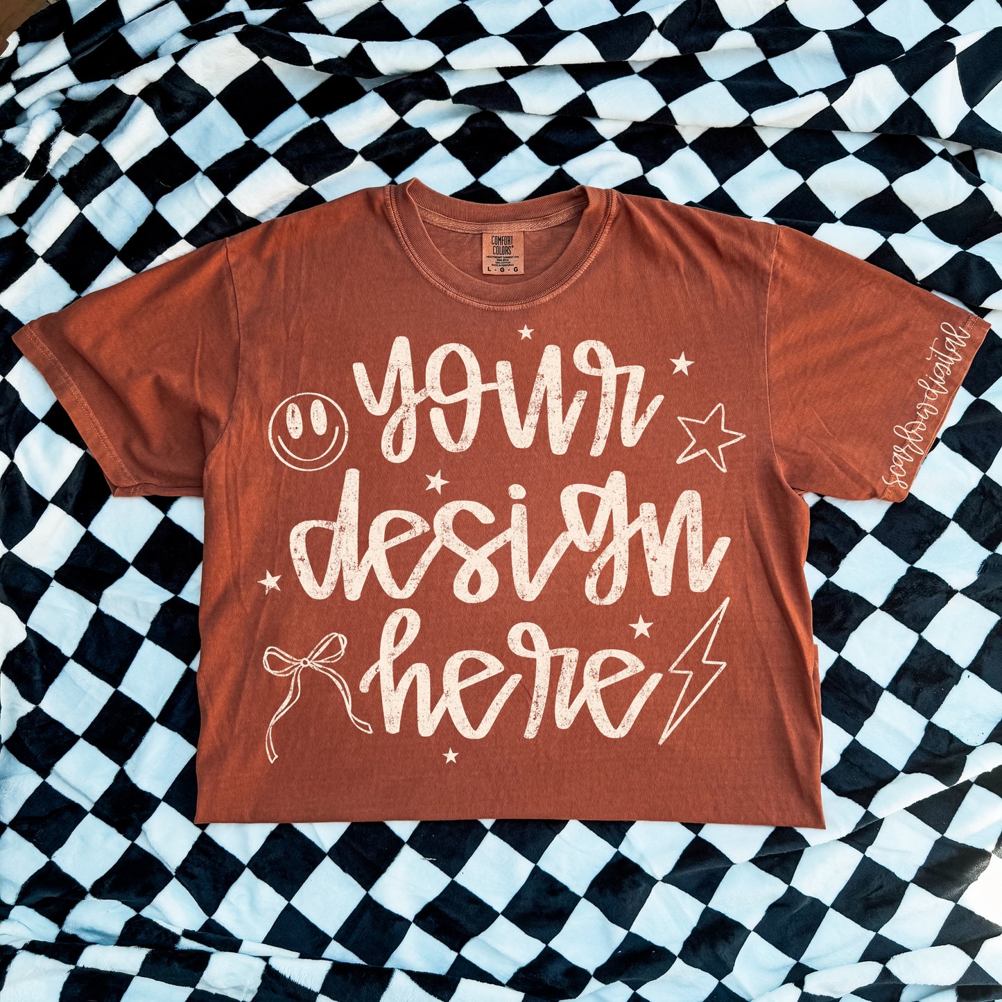 Comfort Colors Yam Tshirt Mockup