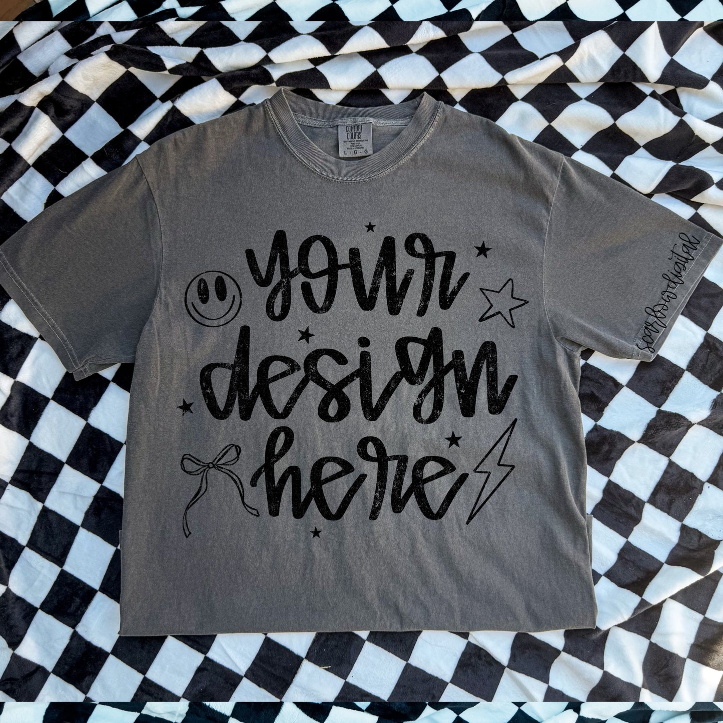 Comfort Colors Pepper Tshirt Mockup