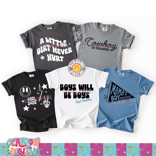 Boy Bundle PNG Digital Design