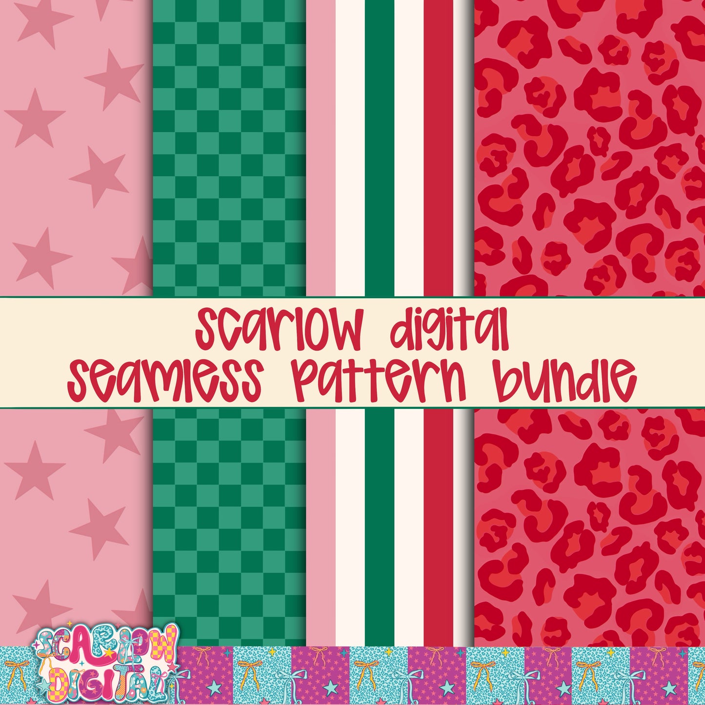 Christmas Seamless Bundle Digital Design