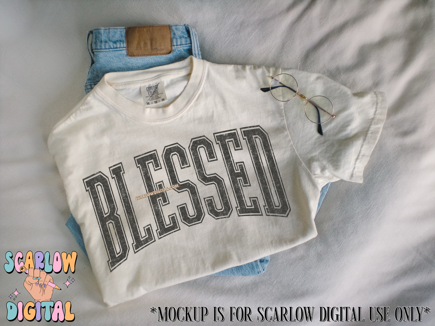 Blessed PNG Digital Design