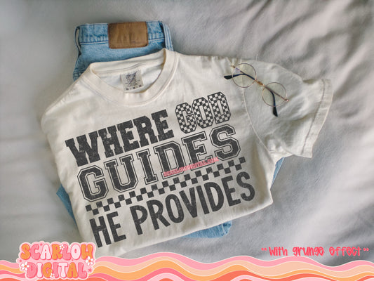 Where God Guides He Provides PNG Digital Design