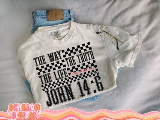 The Way The Truth The Life John 14:6 PNG Digital Design