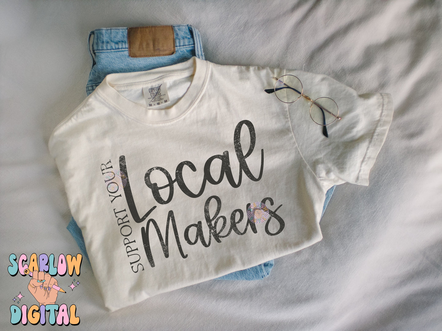 Support Your Local Makers PNG Digital Design