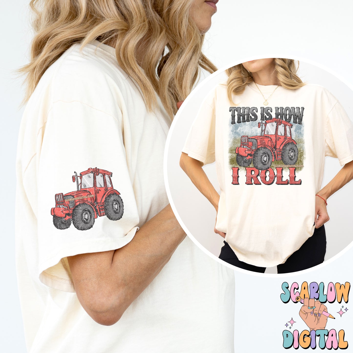 This is How I Roll Front and Back PNG Bundle Digital Design