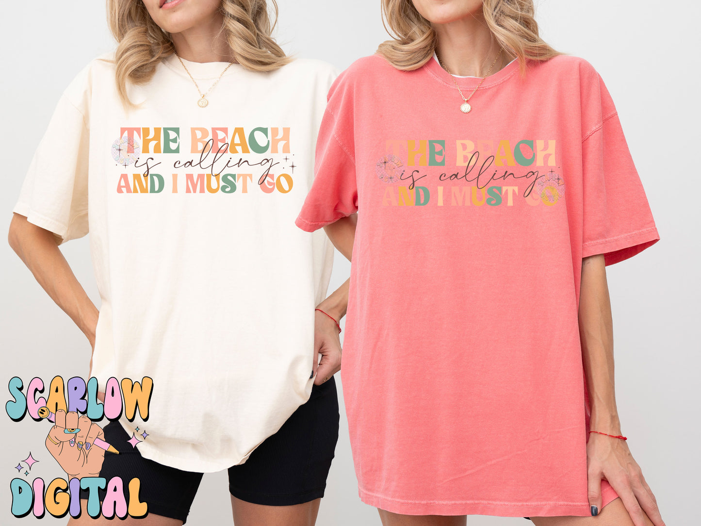 The Beach is Calling And I Must Go PNG-Summer Sublimation Digital Design Download-ocean png, summertime png, simple summer design, beach png