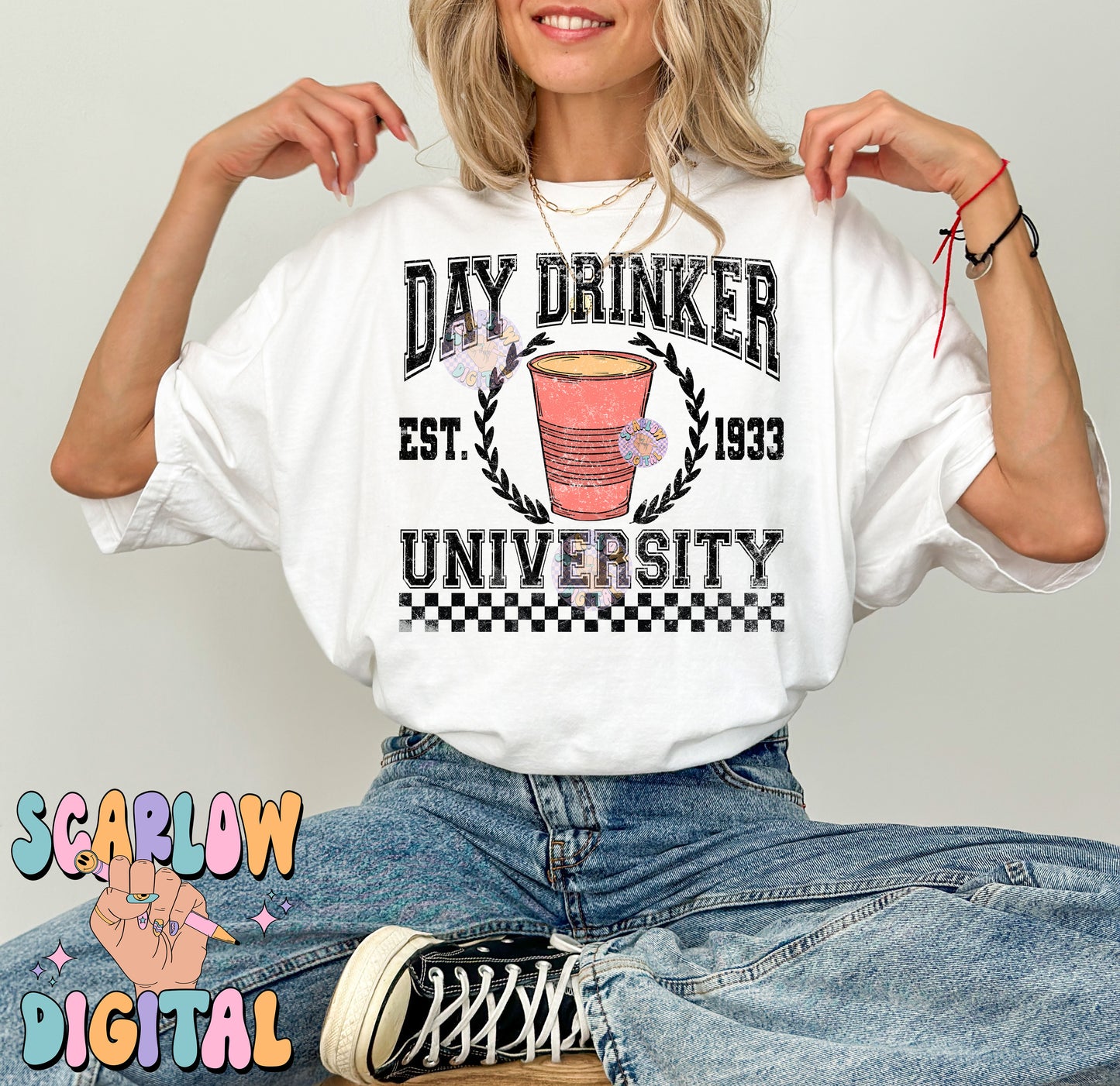 Day Drinker University PNG Digital Design Download, funny sublimation designs, alcohol png, men's png designs, png for men, adult png files