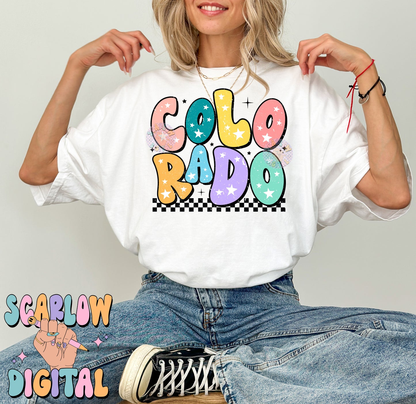 Colorado PNG Digital Design Download, city png design, colorful png, stars png, women png, colorado tshirt design, retro png, hometown png
