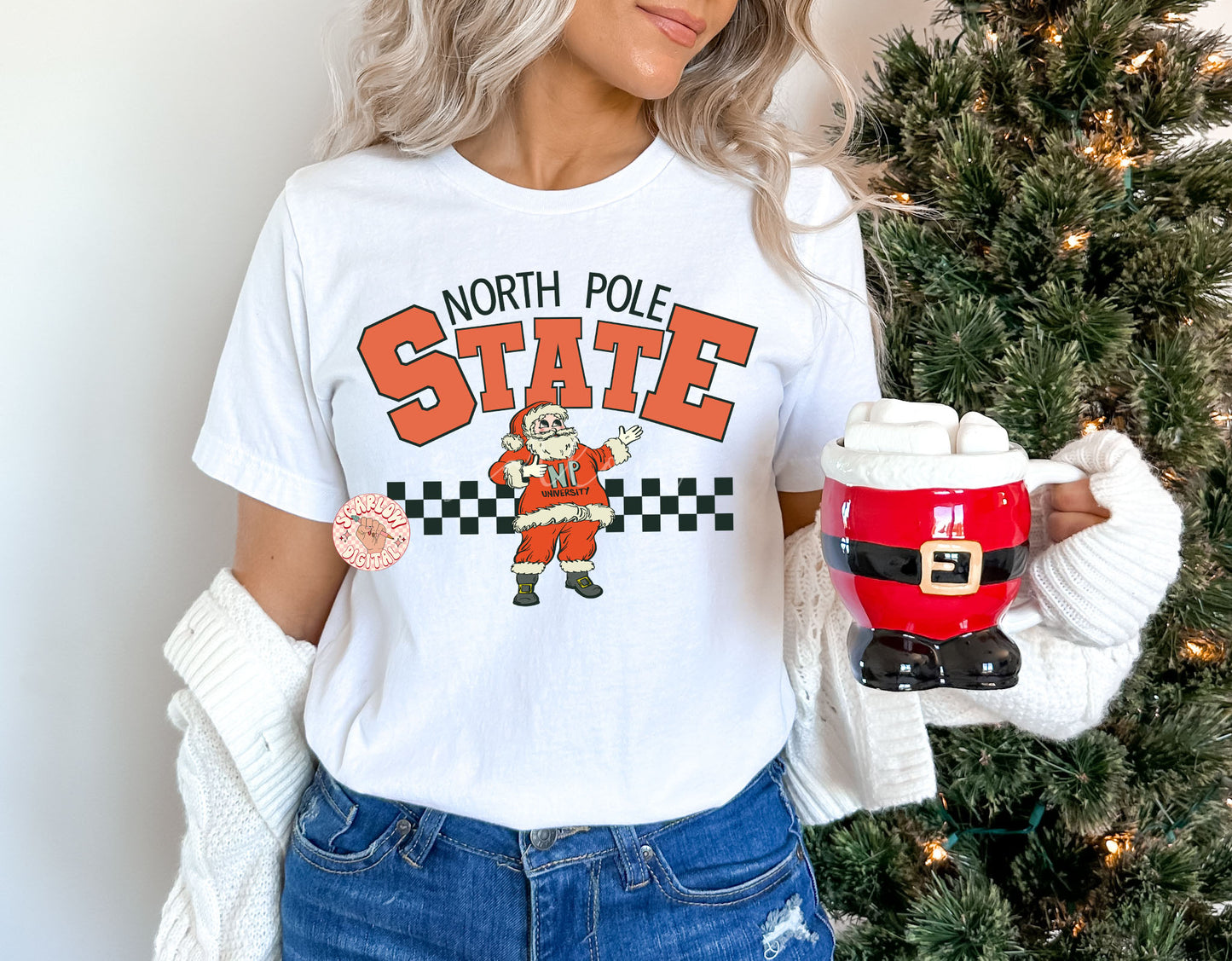 North Pole State PNG Digital Design