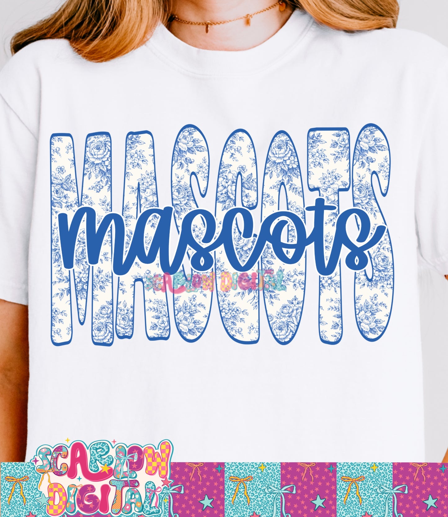 Blue School Mascot Custom Design - REVIEW DESCRIPTION BEFORE PURCHASING