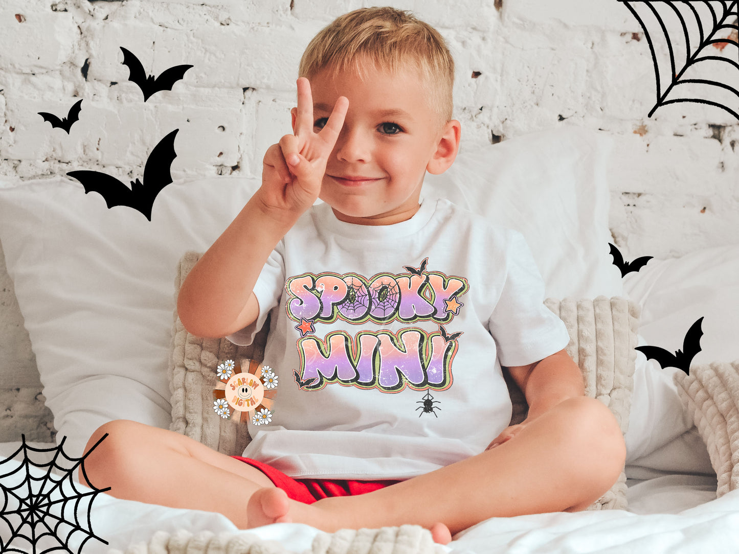 Spooky Mini PNG-Halloween Sublimation Digital Design Download-spooky season png, png for kids, mini png, fall png, trendy png, spider png