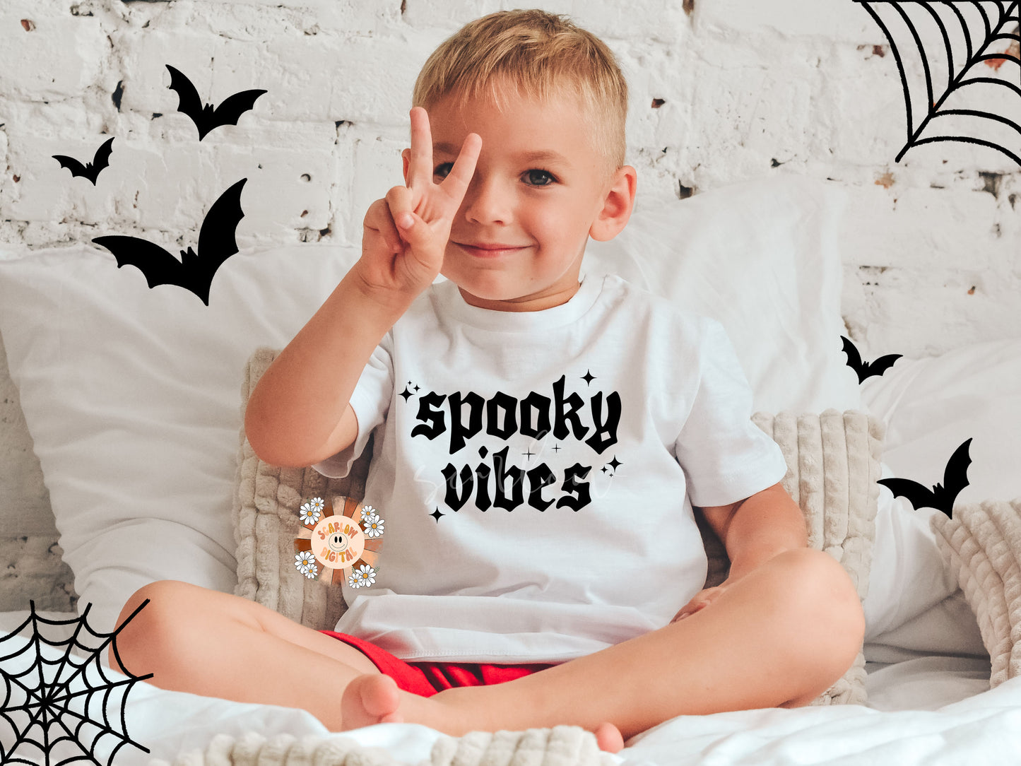 Spooky Vibes SVG Cricut Cut File Digital Design Download, halloween svg, spooky season svg, fall svg, simple halloween svg, minimalist svg