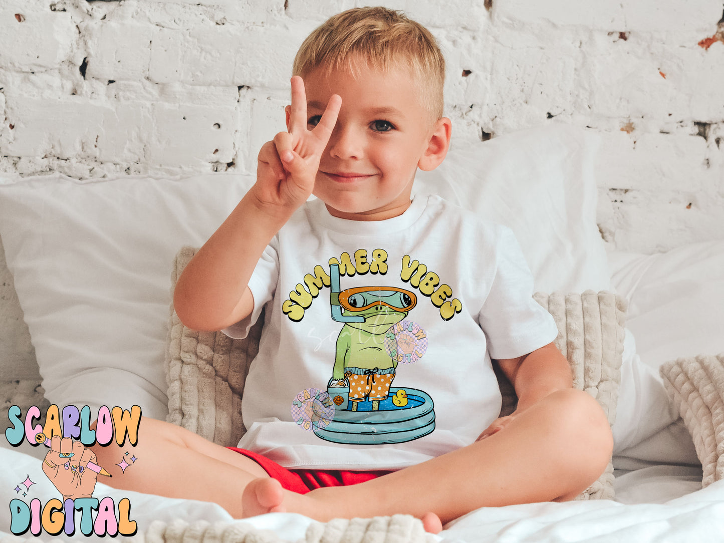 Summer Vibes PNG-Funny Frog Sublimation Digital Design Download-trendy png, boy png designs, summer png prints, swimming png, beach png
