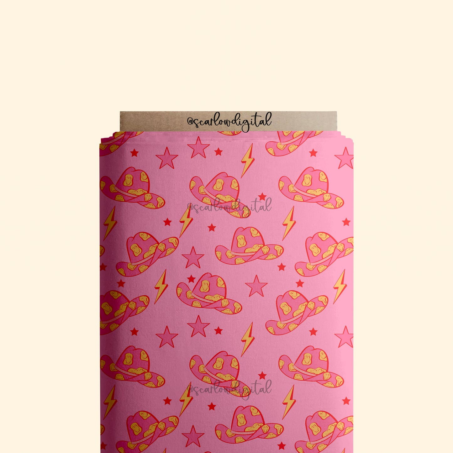 Cowgirl Seamless Pattern-Western Sublimation Digital Design Download-retro seamless file, preppy seamless, popular seamless, trendy seamless