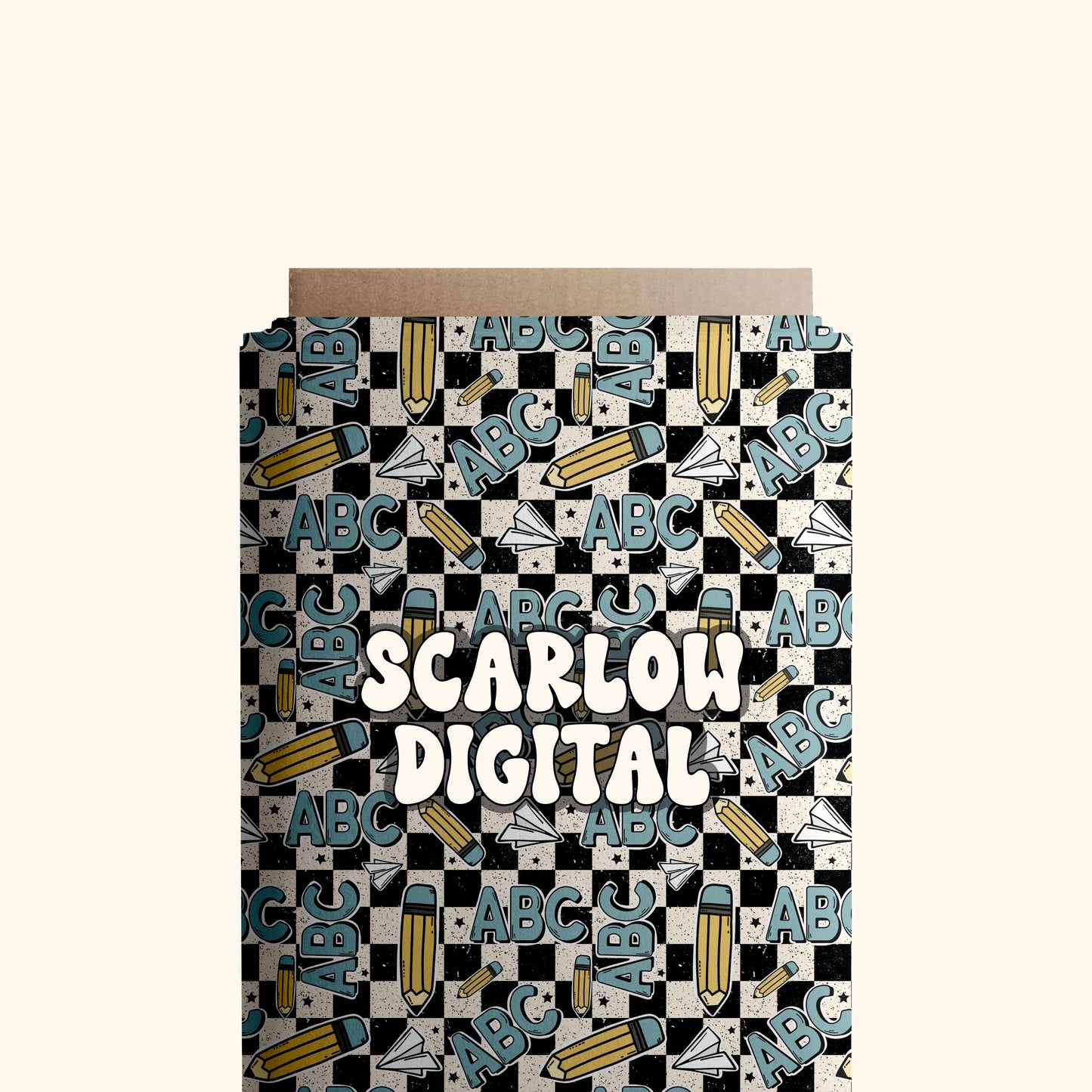 Back to School Seamless Pattern Digital Design