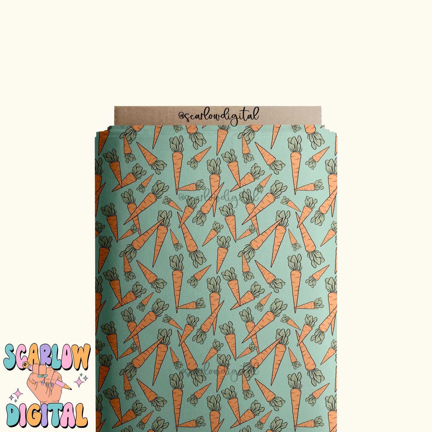 Carrots Seamless Pattern-Easter Sublimation Digital Design Download-boy easter seamless pattern, seamless files for boys, boy easter designs