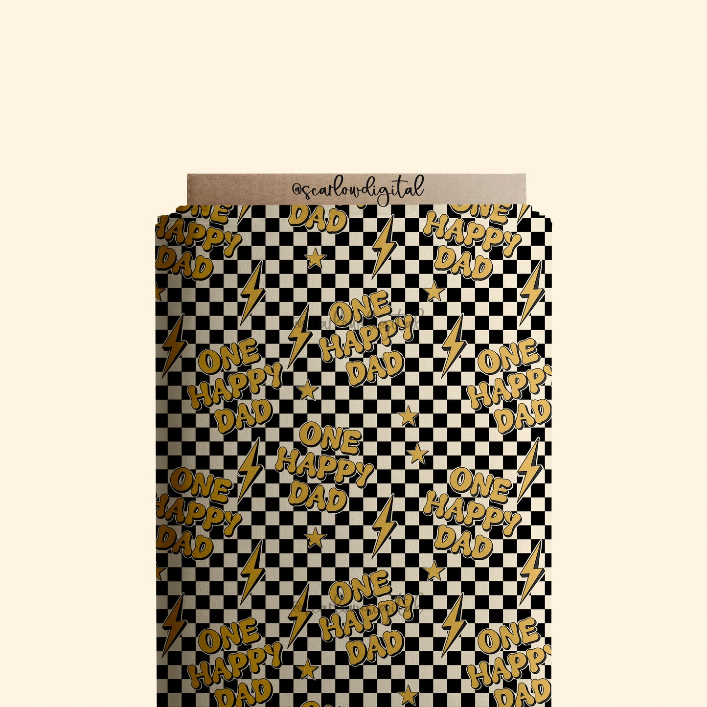 One Happy Dad Seamless Pattern Sublimation Digital Design Download, checkered seamless file, retro sublimation, adult seamless patterns