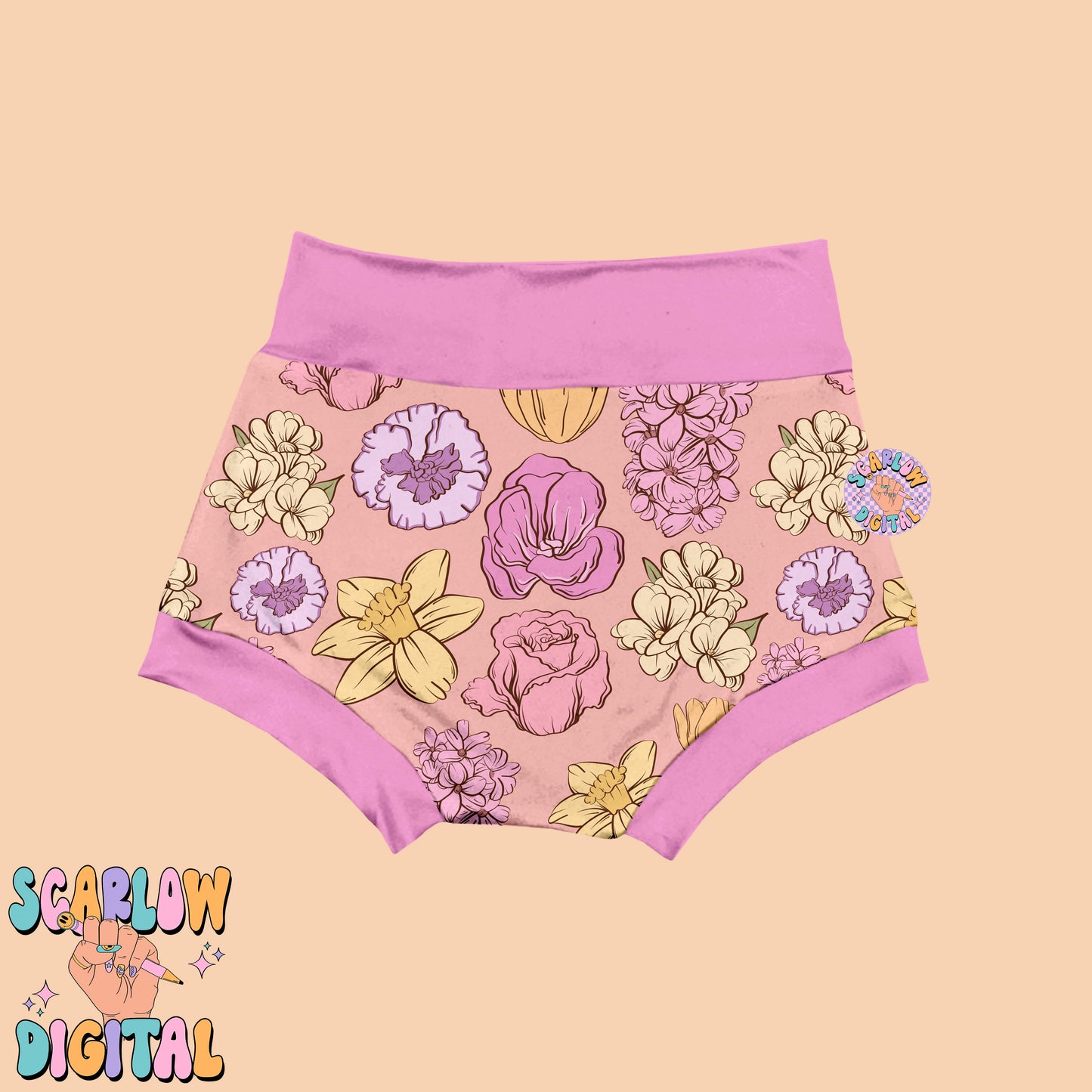 Floral Seamless Pattern-Spring Sublimation Digital Design Download-spring flowers seamless pattern, summer seamless, girly seamless pattern