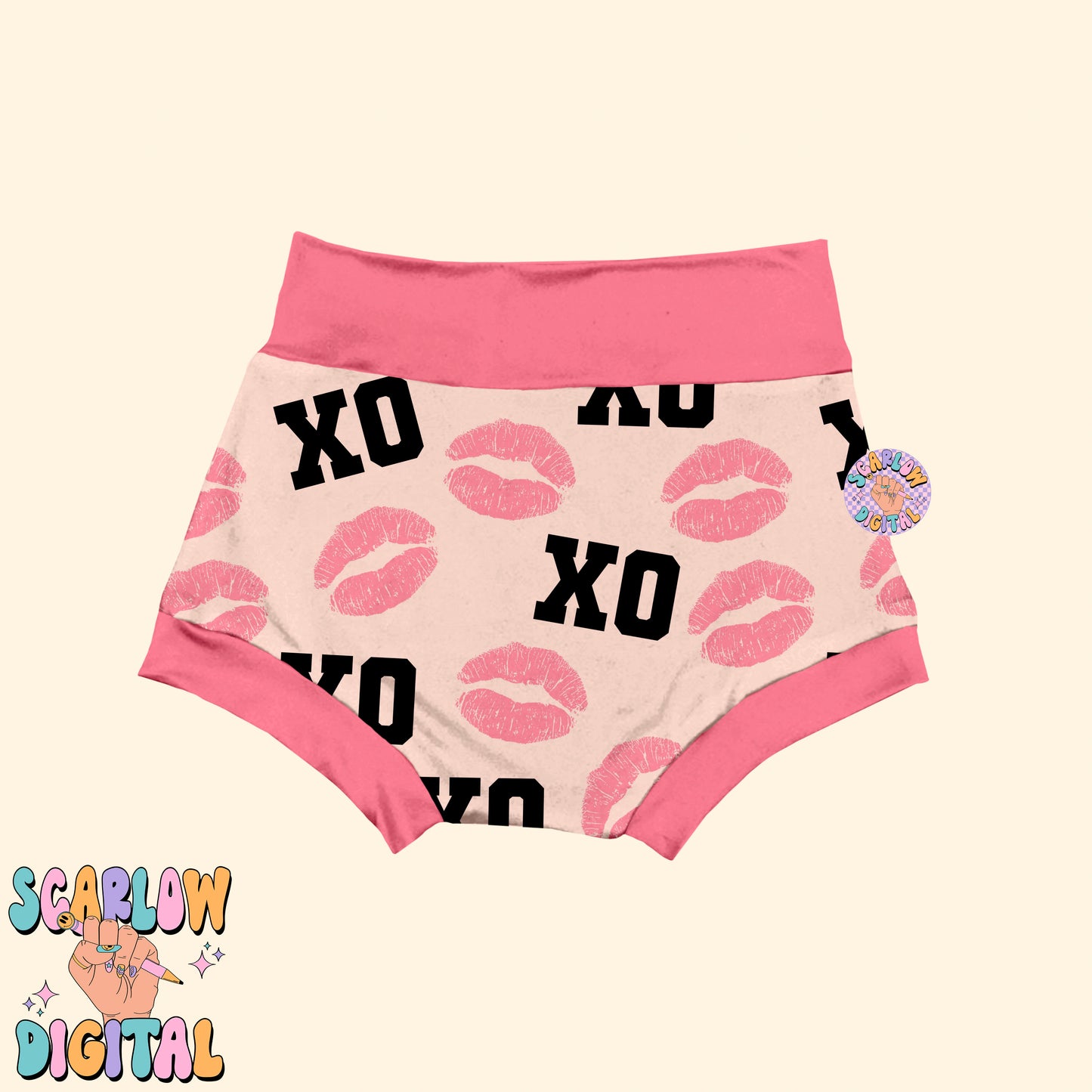 XoXo Seamless Pattern-Valentine's Day Sublimation Digital Design Download-kisses seamless file, vday designs, hearts seamless file designs