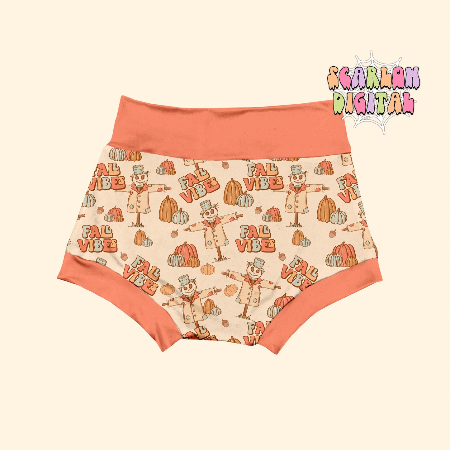 Fall Vibes Seamless Pattern-Autumn Sublimation Digital Design Download-fall surface pattern, pumpkins seamless file, scarecrow seamless file