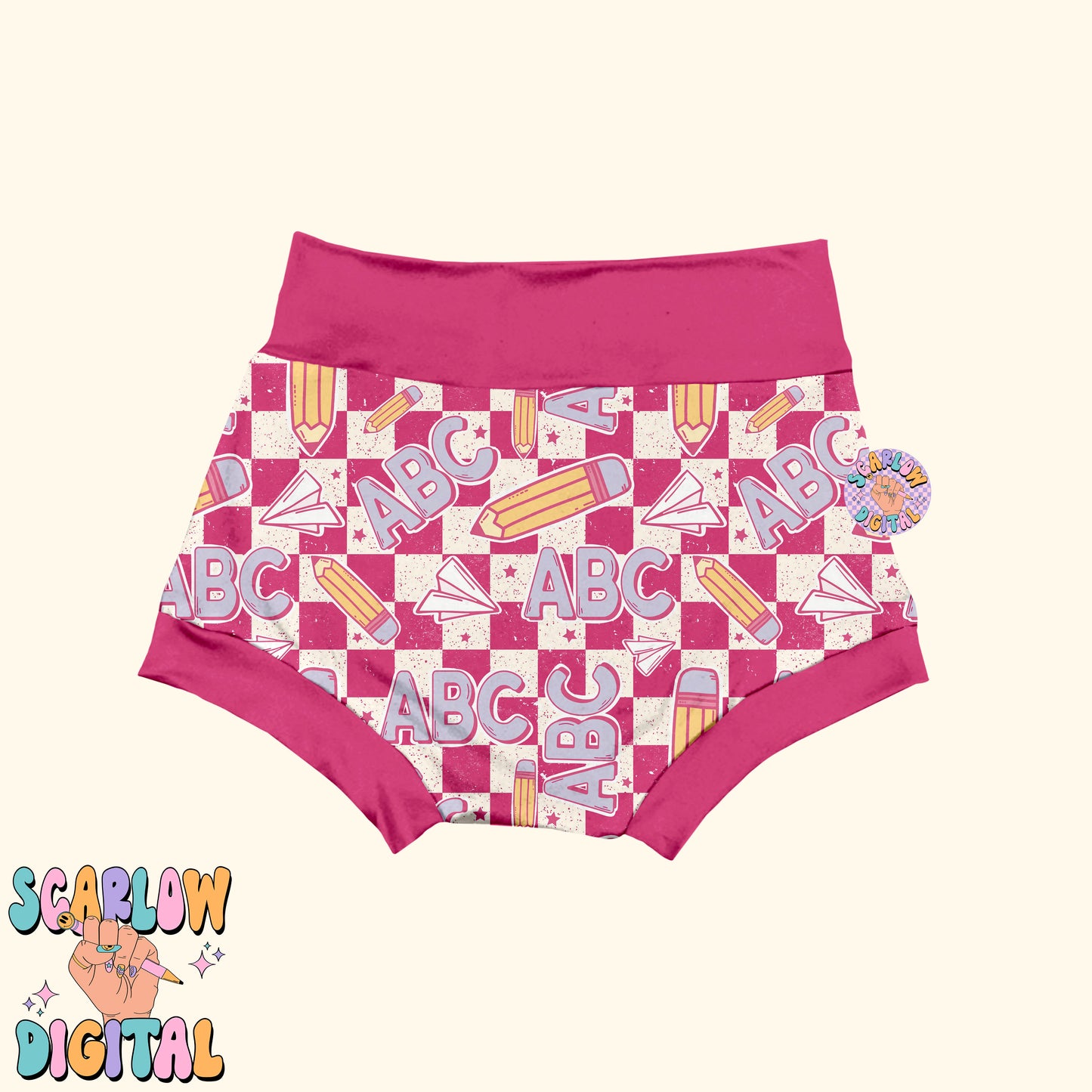 Back to School Seamless Pattern Digital Design