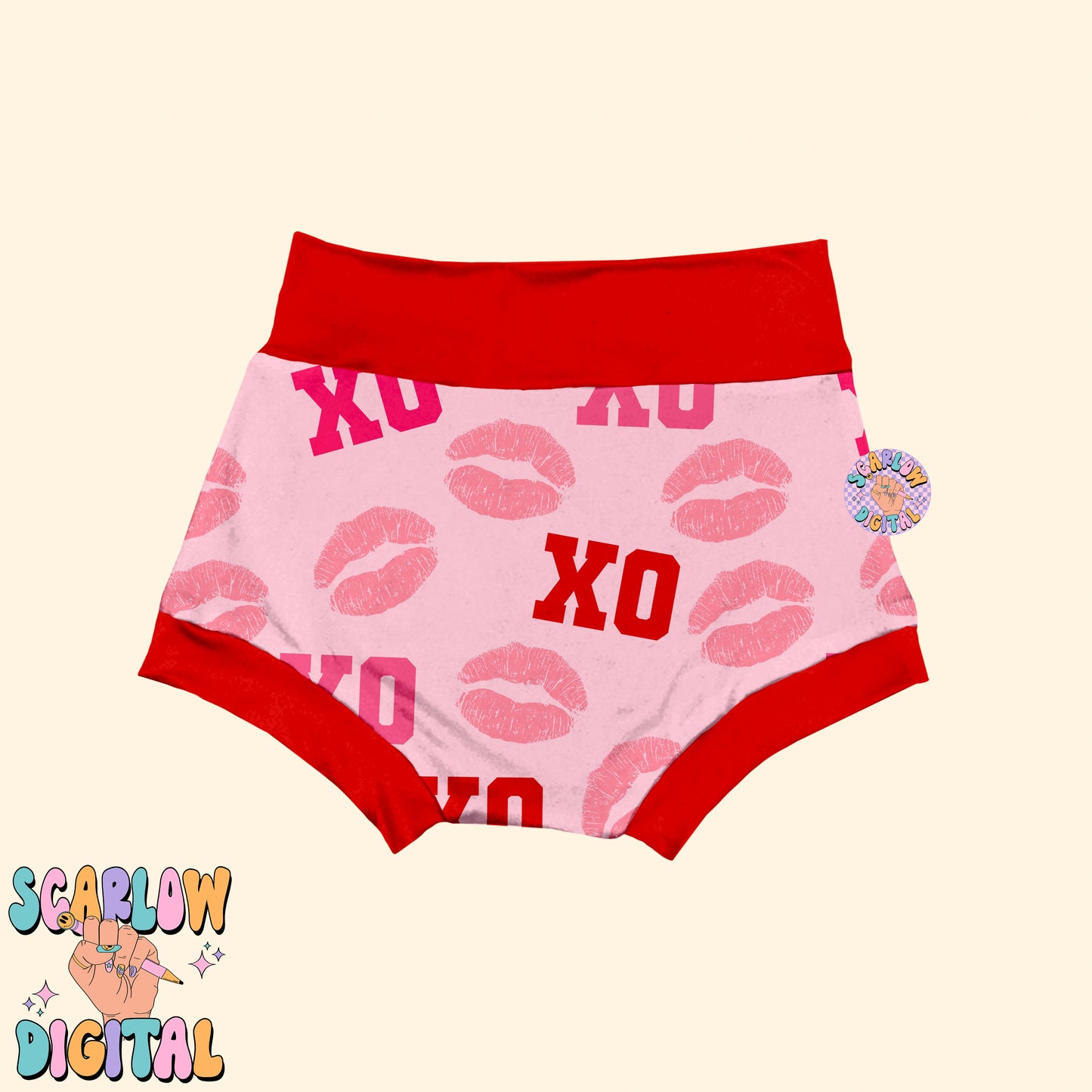 XoXo Seamless Pattern-Valentine's Day Sublimation Digital Design Download-kisses seamless file, vday designs, hearts seamless file designs