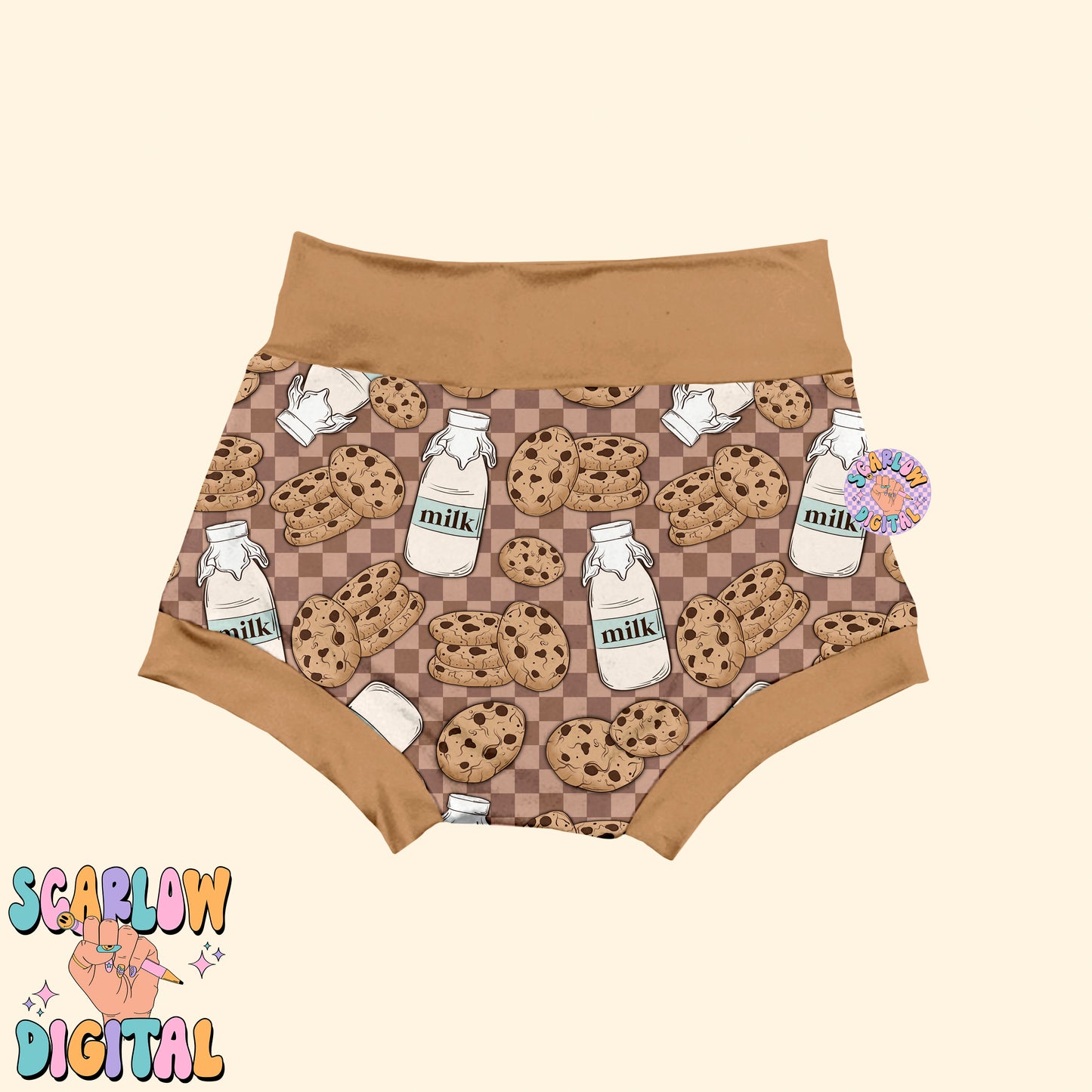 Milk and Cookies Seamless Pattern-Christmas Sublimation Digital Design Download-retro christmas seamless, santa claus seamless pattern