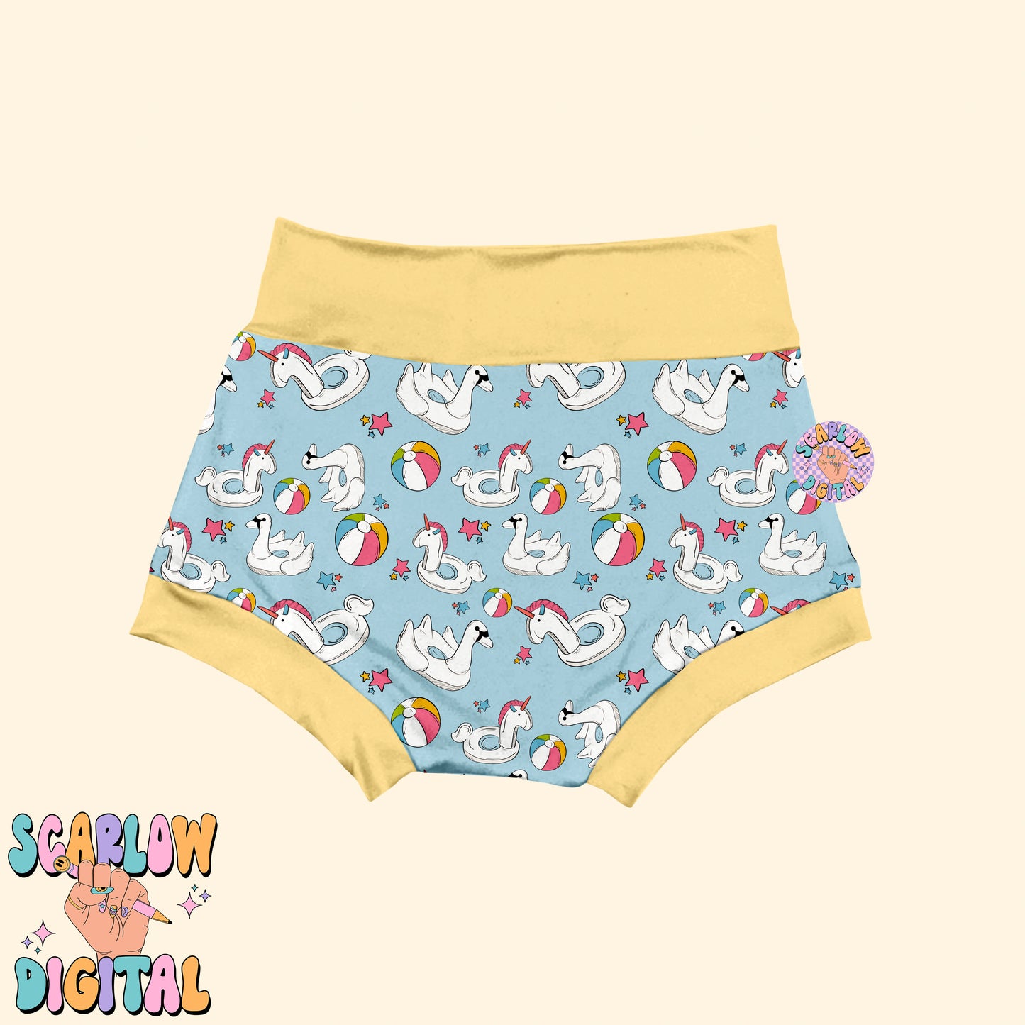 Pool Floats Seamless Pattern