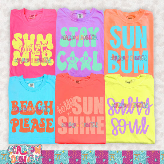 Summer PNG Digital Design Bundle