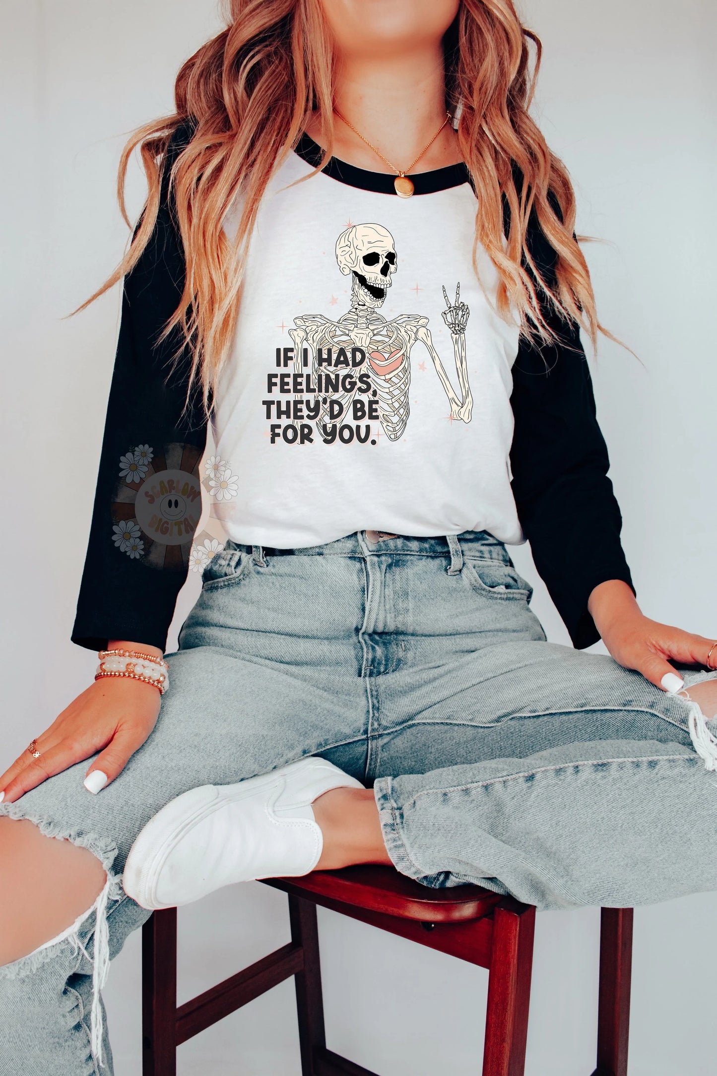 If I Had Feelings They'd Be For You PNG-Valentines Day Sublimation Digital Design Download-funny vday png, skeleton png, sucker png design