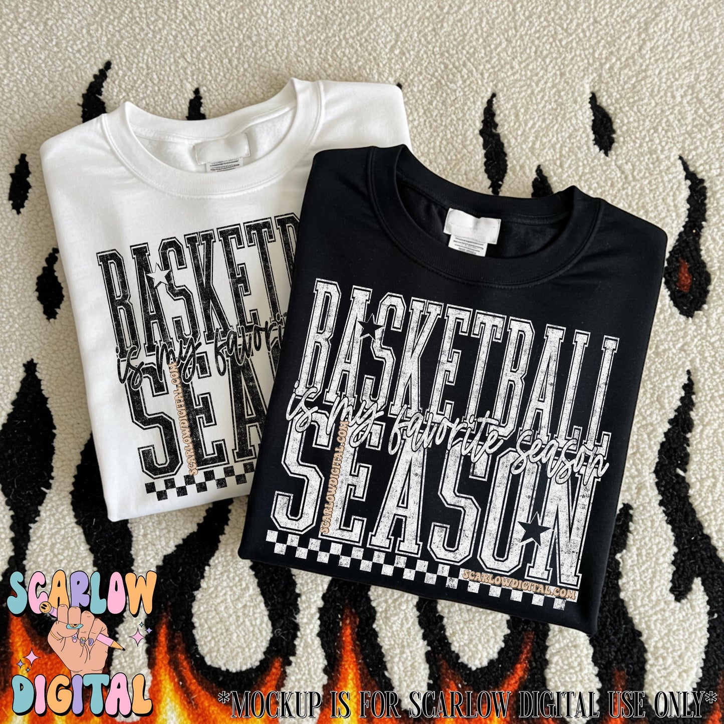 Basketball Season is My Favorite Season PNG Digital Design