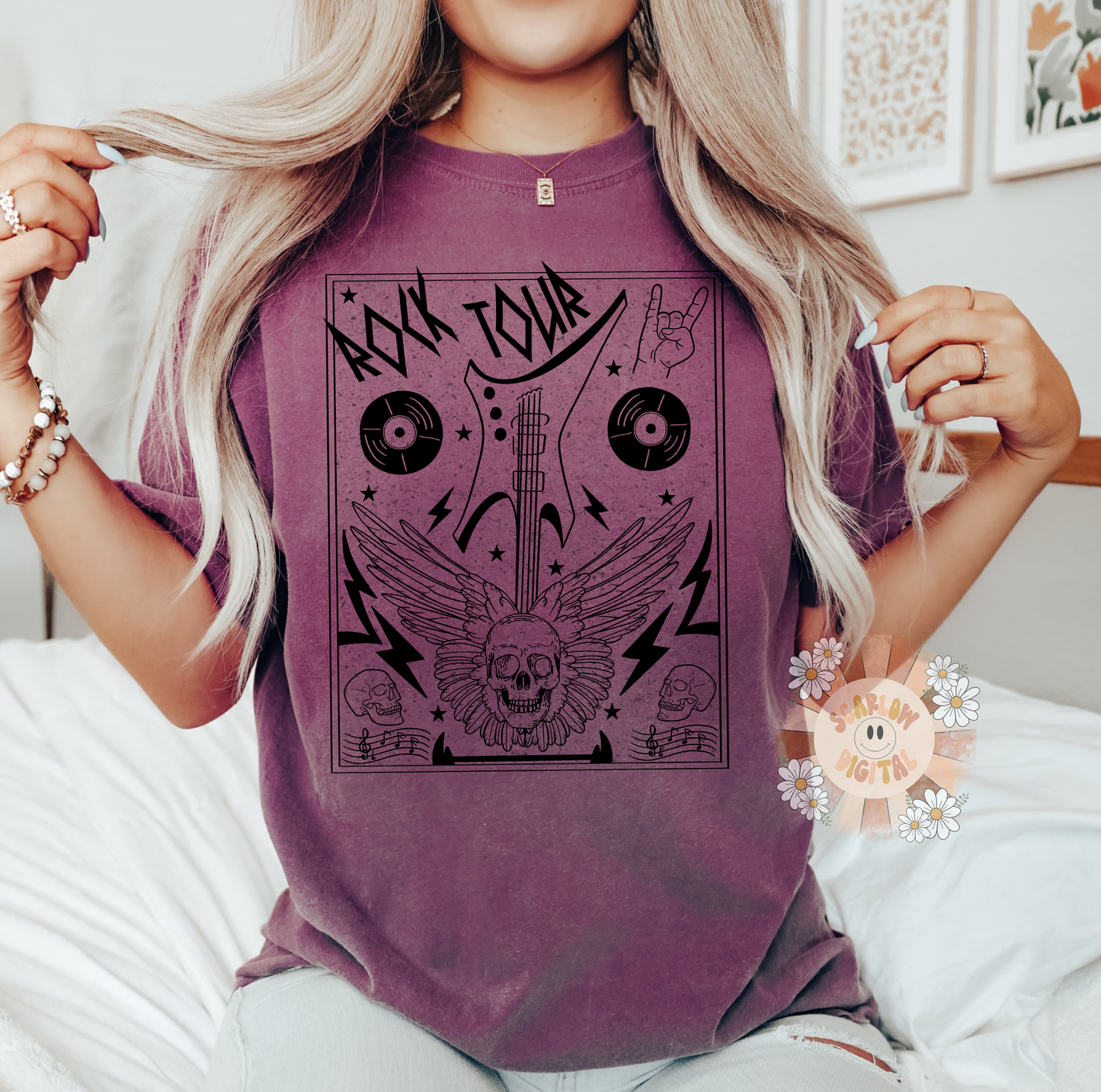 Rock Tour PNG-Grunge Sublimation Digital Design