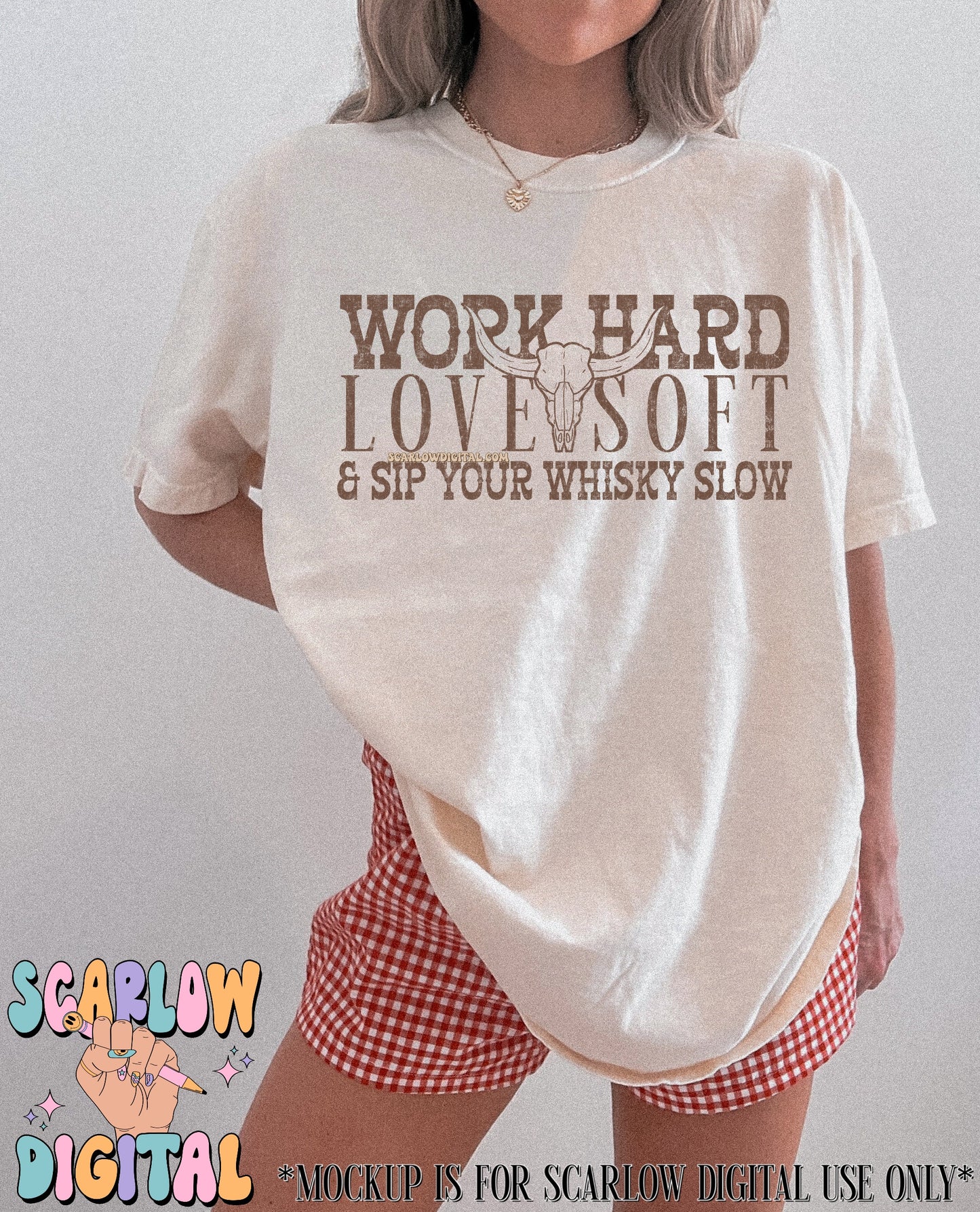 Work Hard Love Soft PNG Digital Design