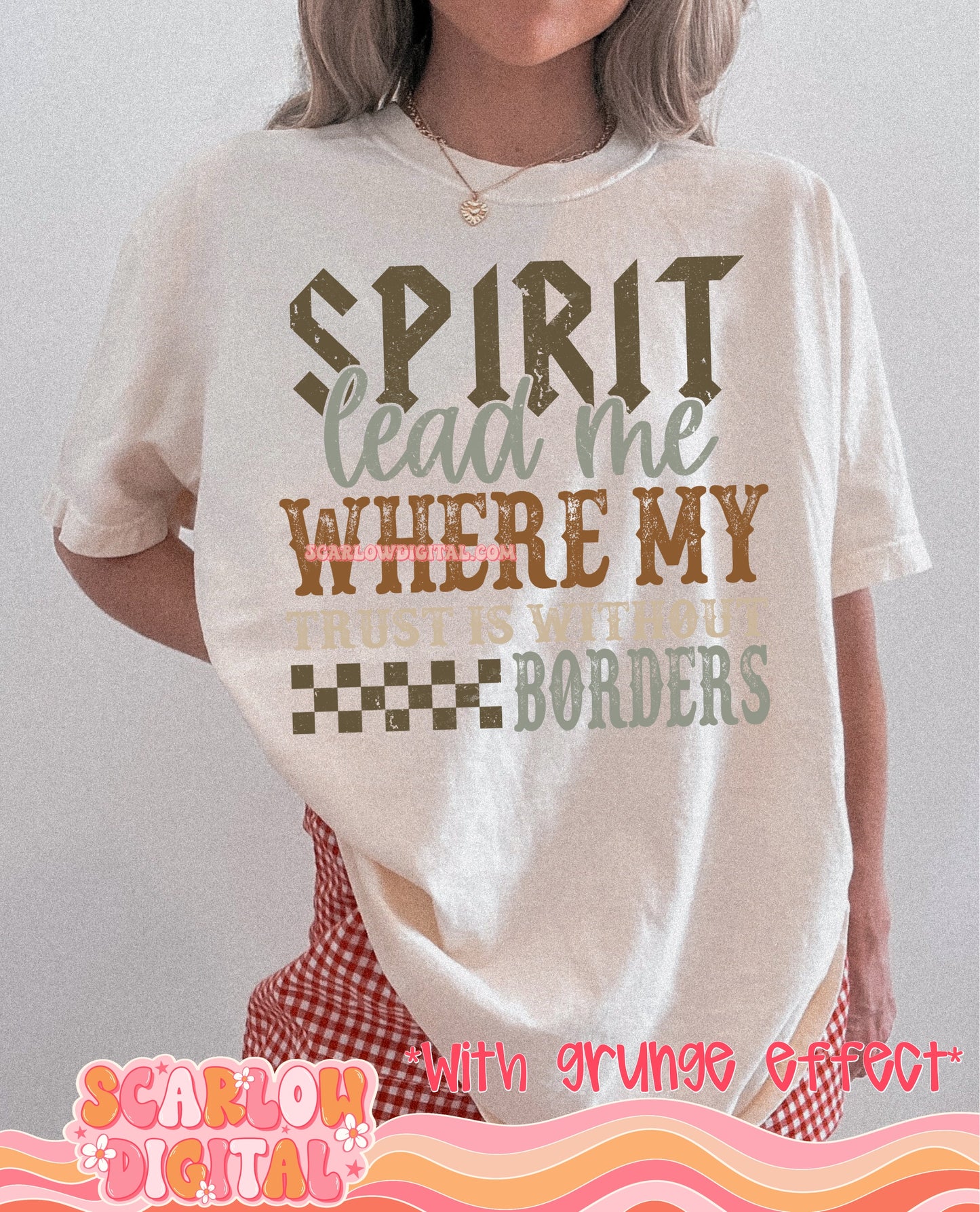 Spirit Lead Me PNG Digital Design