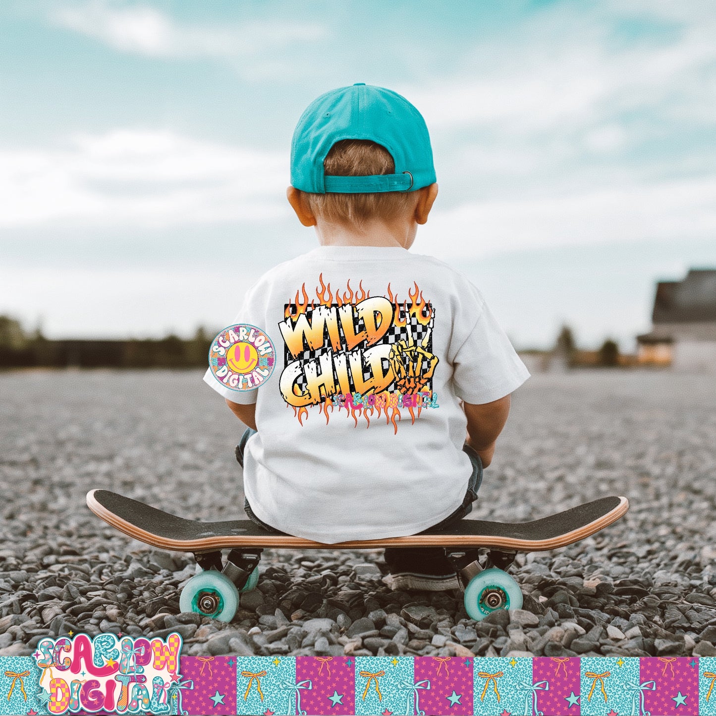 Wild Child PNG Digital Design
