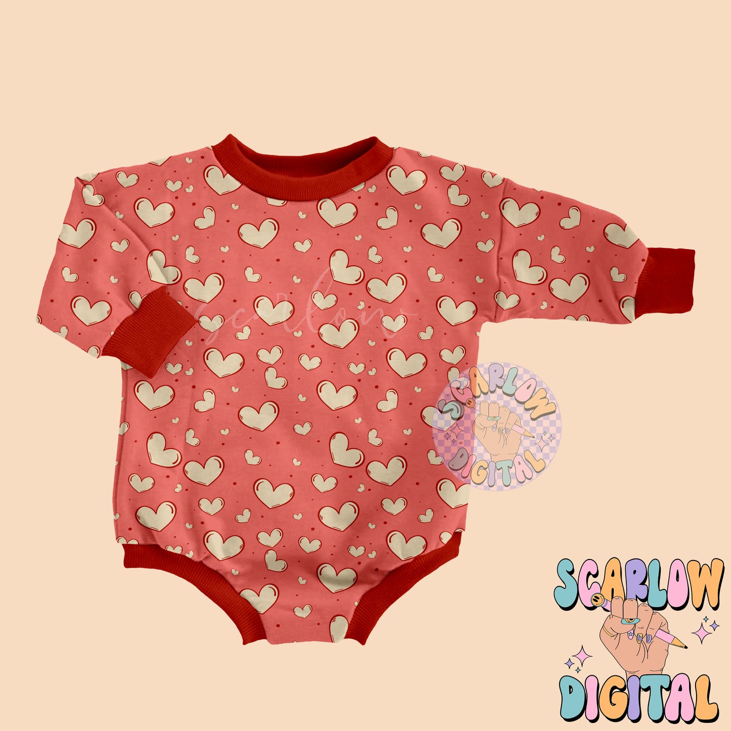 Hearts Seamless Pattern-Valentine's Day Sublimation Digital Design Download-vday seamless patterns, cute hearts seamless pattern designs